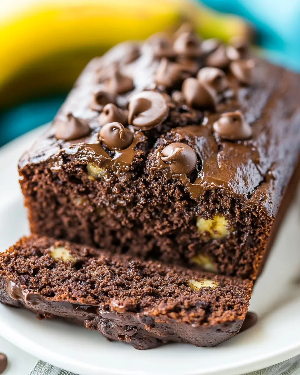 Classic Best Chocolate Banana Bread image