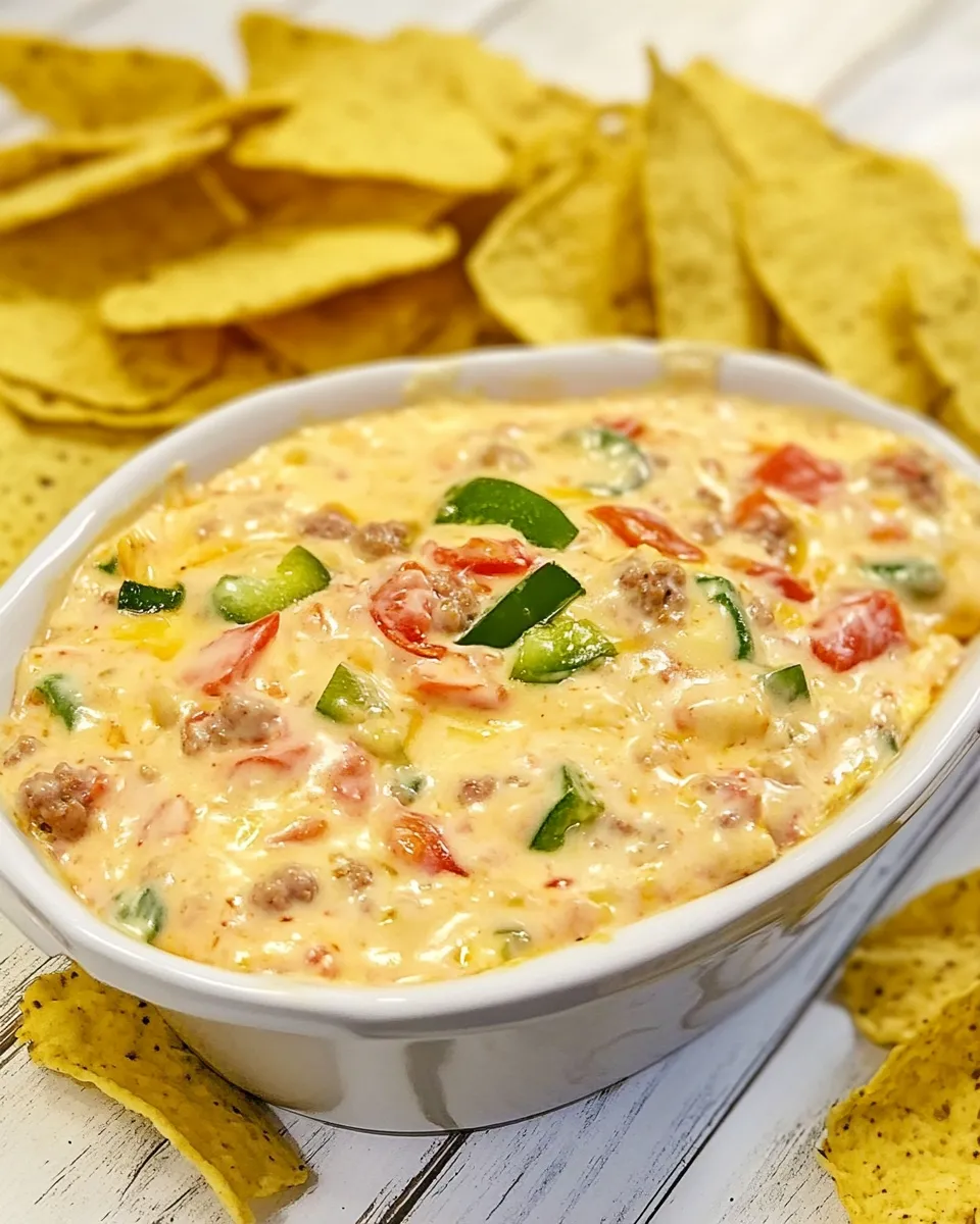 Easy Best Ever Rotel Sausage Cream Cheese Dip photo