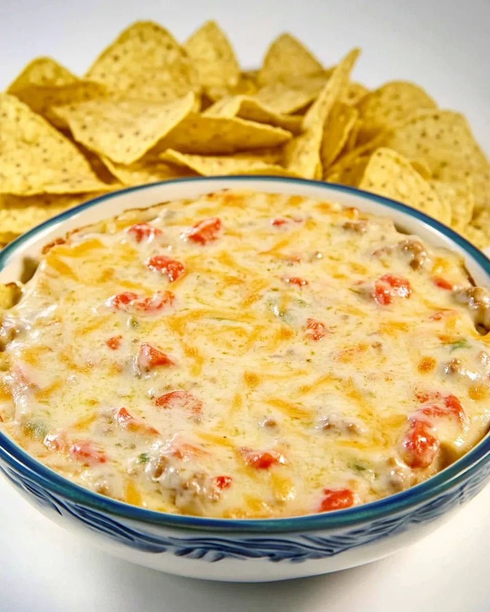 Quick Best Ever Rotel Sausage Cream Cheese Dip dish photo