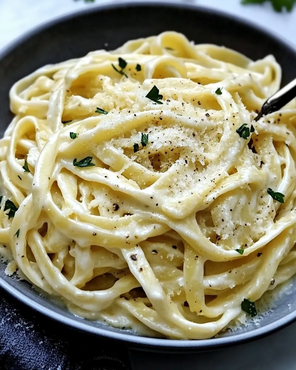Quick Best Homemade Alfredo Sauce Recipe shot