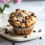 Homemade Better Than the Bakery Chocolate Chip Coffee Cake Muffins. photo