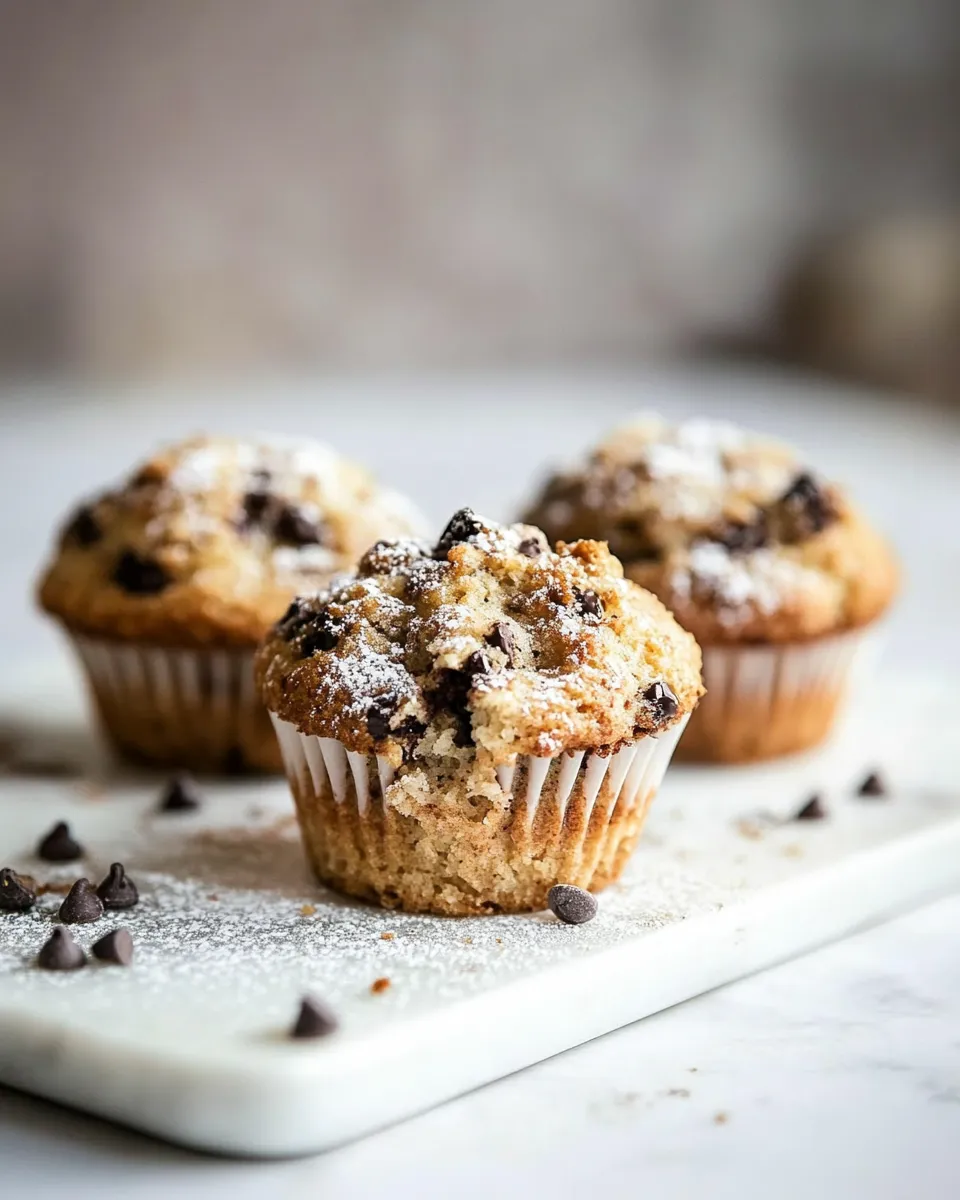 Delicious Better Than the Bakery Chocolate Chip Coffee Cake Muffins. image