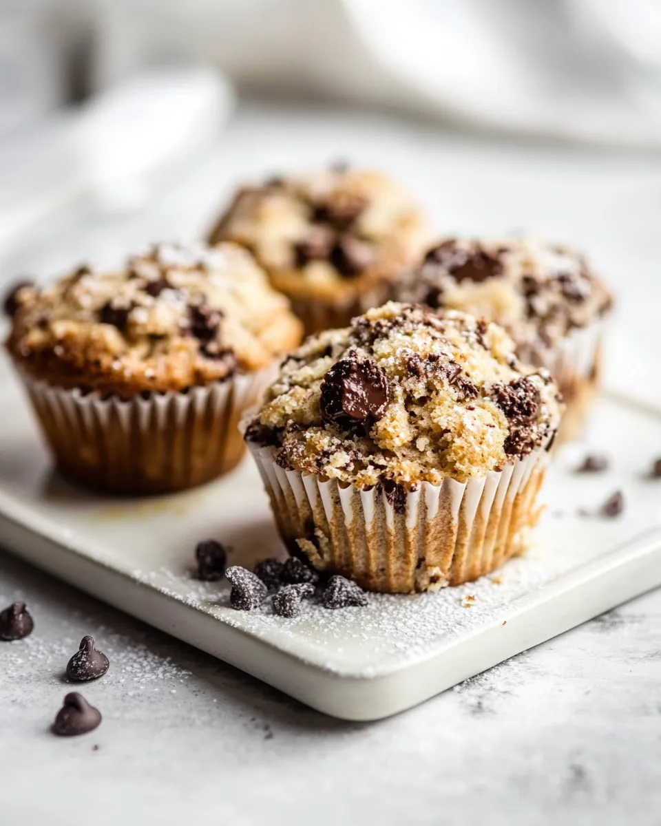 Best Better Than the Bakery Chocolate Chip Coffee Cake Muffins. shot
