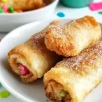 Homemade Birthday Cake Egg Rolls photo