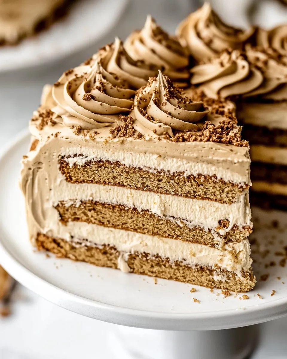 Delicious Biscoff Cake plate image