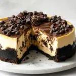 Homemade Black-Bottom Chocolate Chip Cheesecake photo