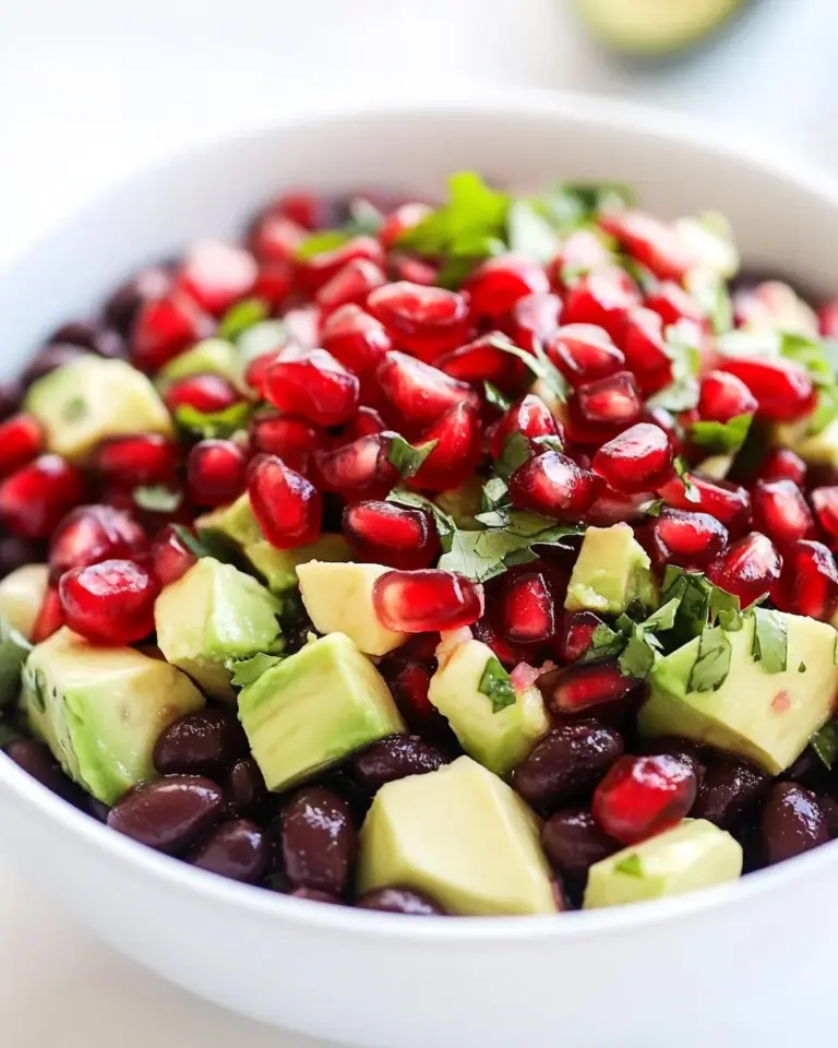 Homemade Black Bean, Pomegranate and Avocado Salsa photo