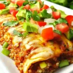 Homemade Black Beans and Quinoa Enchiladas recipe photo