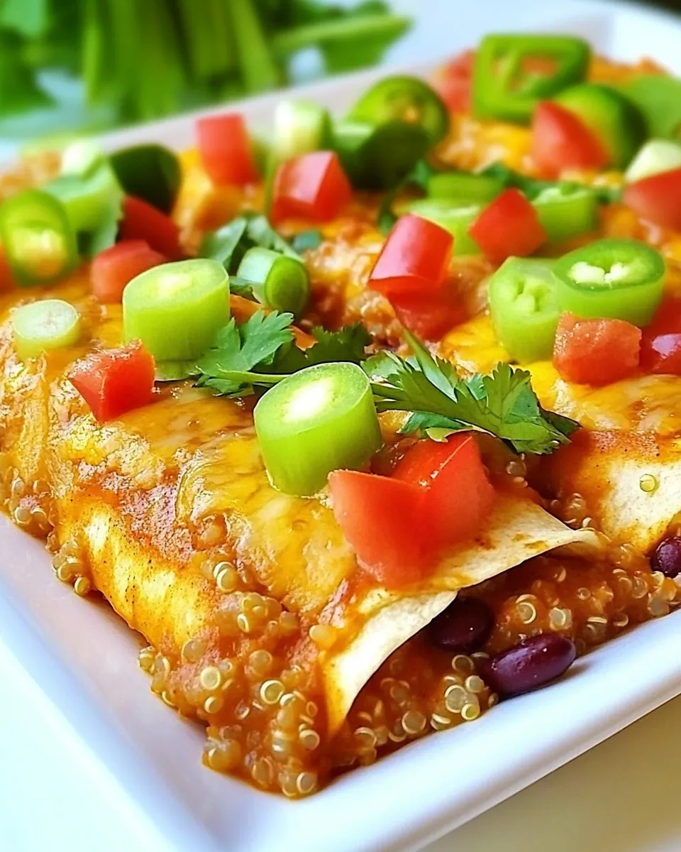 Classic Black Beans and Quinoa Enchiladas dish photo