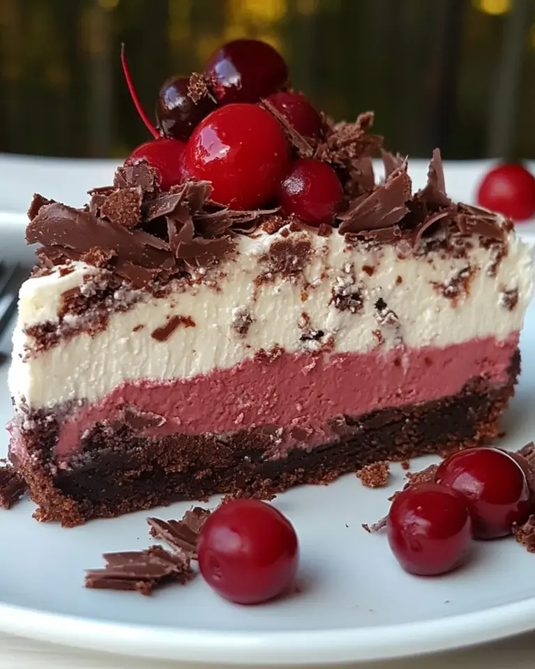 Homemade Black Forest Cheesecake photo