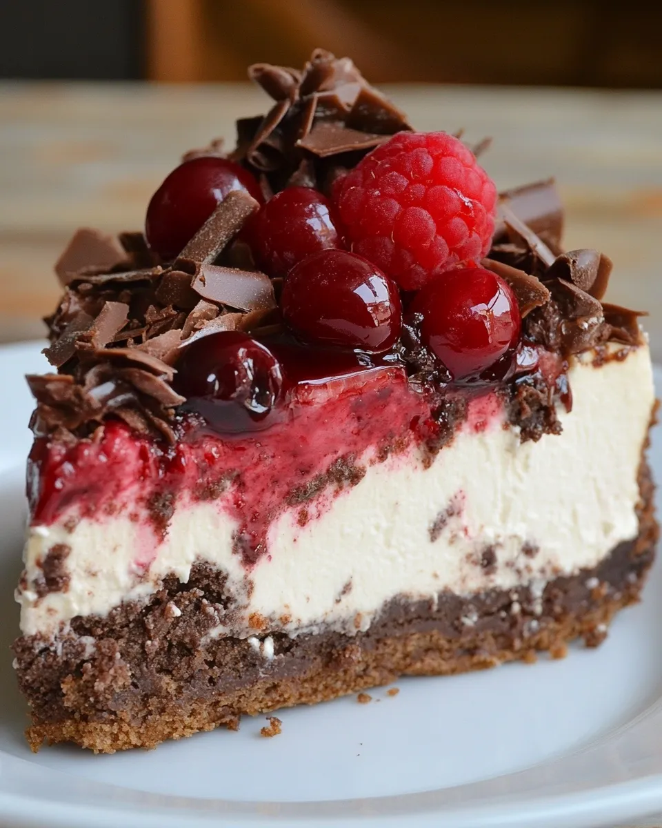 Classic Black Forest Cheesecake image