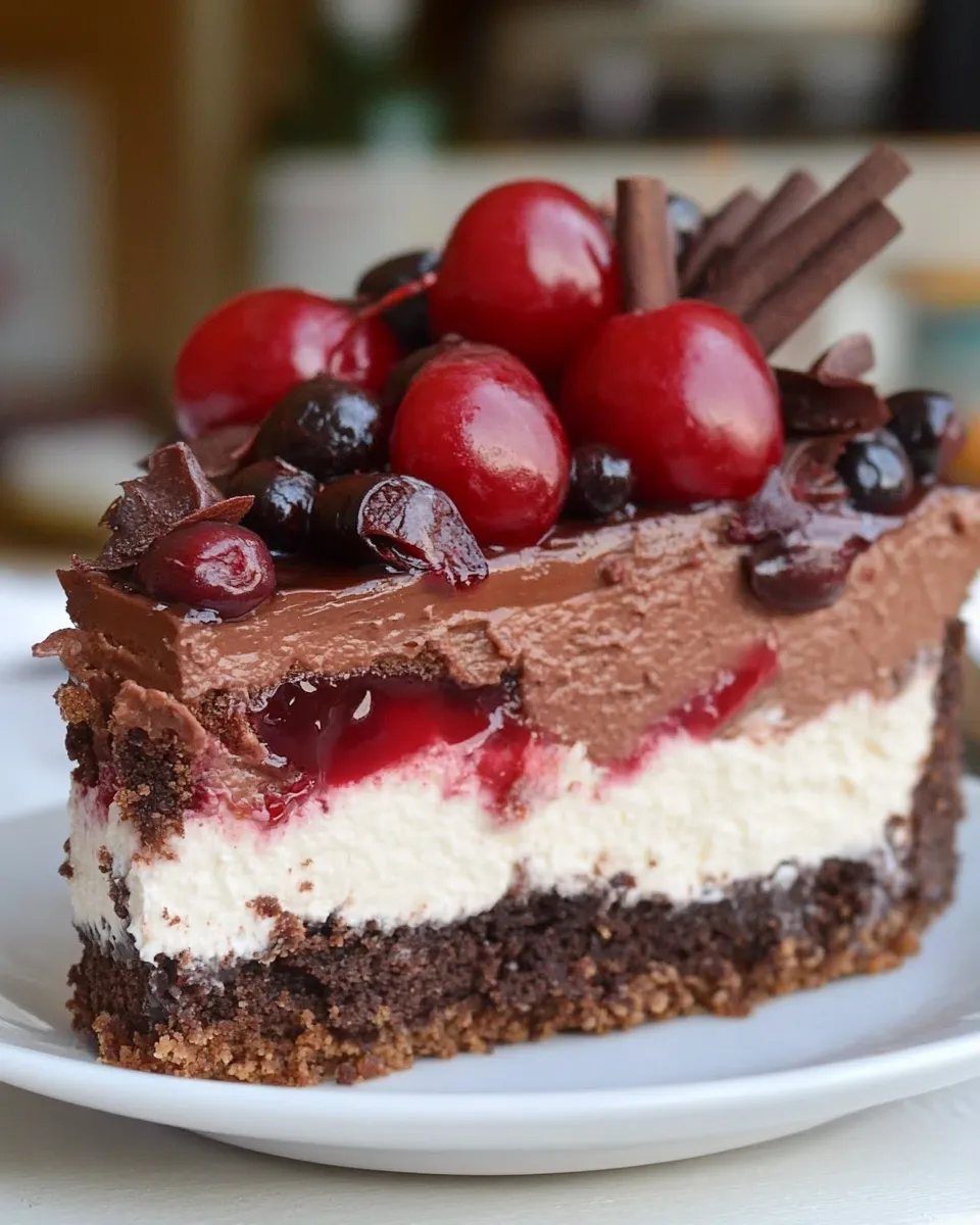Easy Black Forest Cheesecake recipe photo
