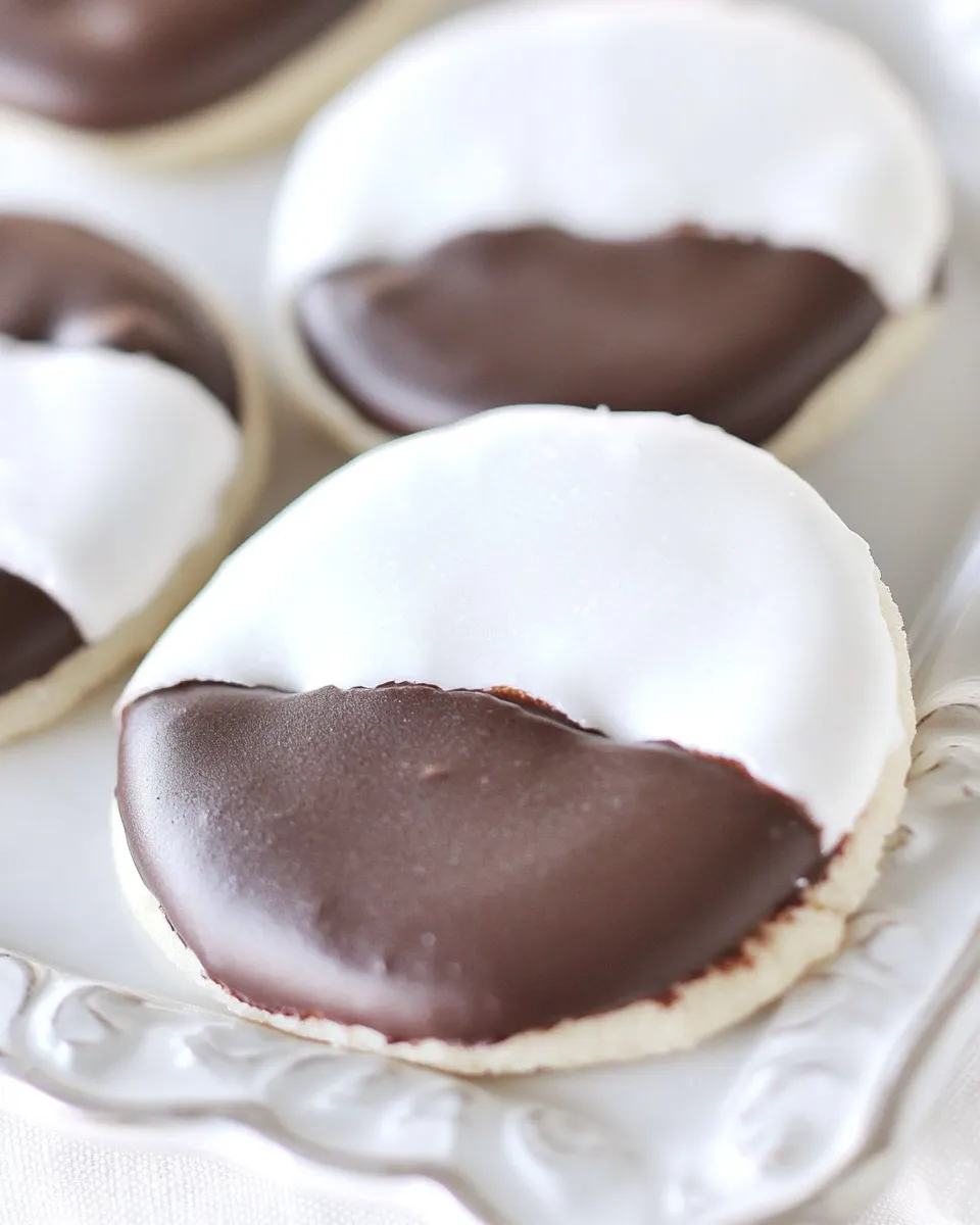 Homemade Black and White Cookies Recipe photo