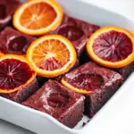 Delicious Blood Orange Curd Brownies recipe photo