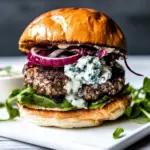 Homemade Blue Cheese Burger photo