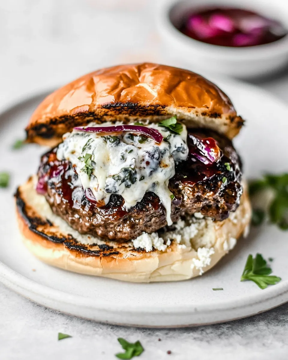Easy Blue Cheese Burger recipe photo