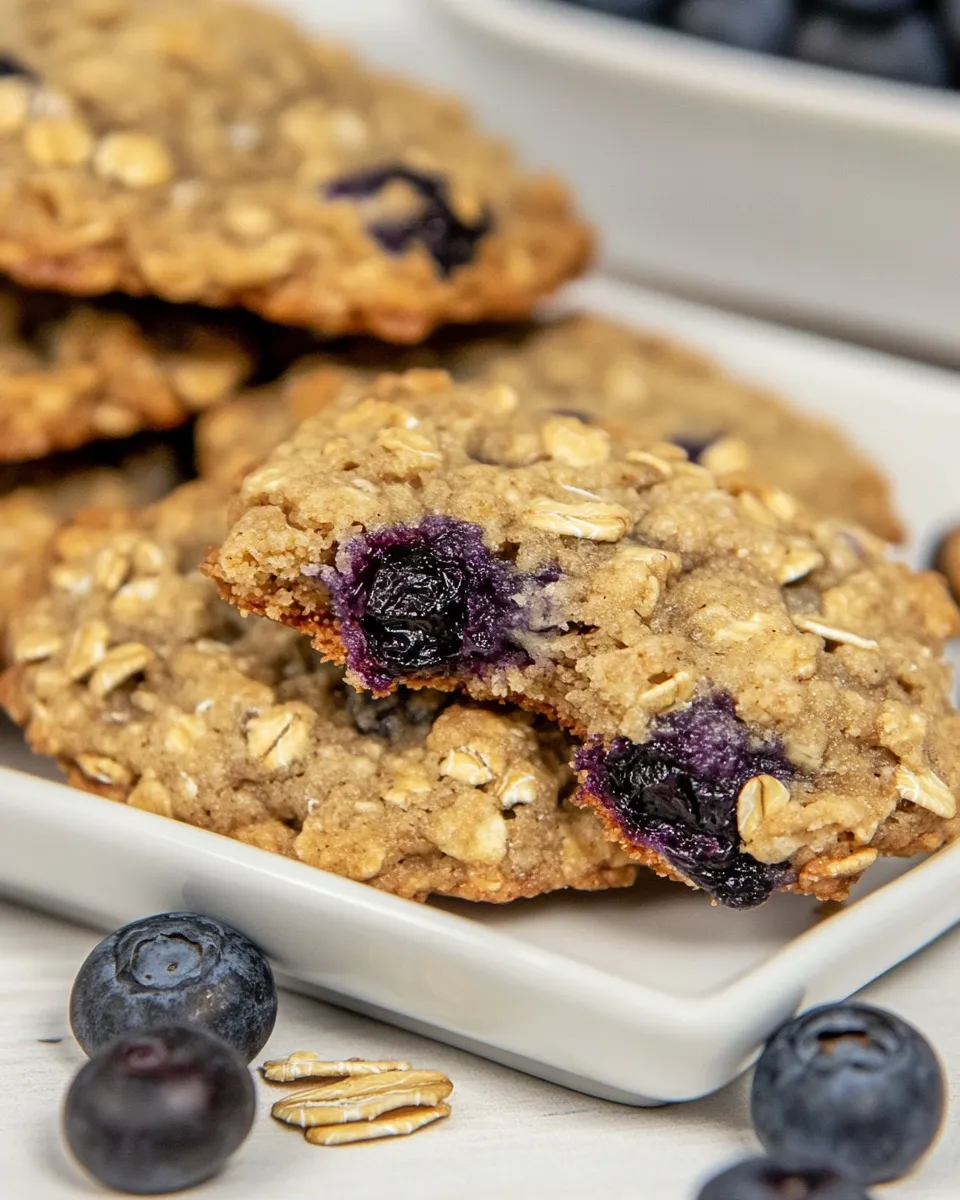 Easy Blueberry Oatmeal Cookies recipe photo