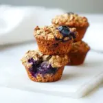 Homemade Blueberry Oatmeal Muffins photo