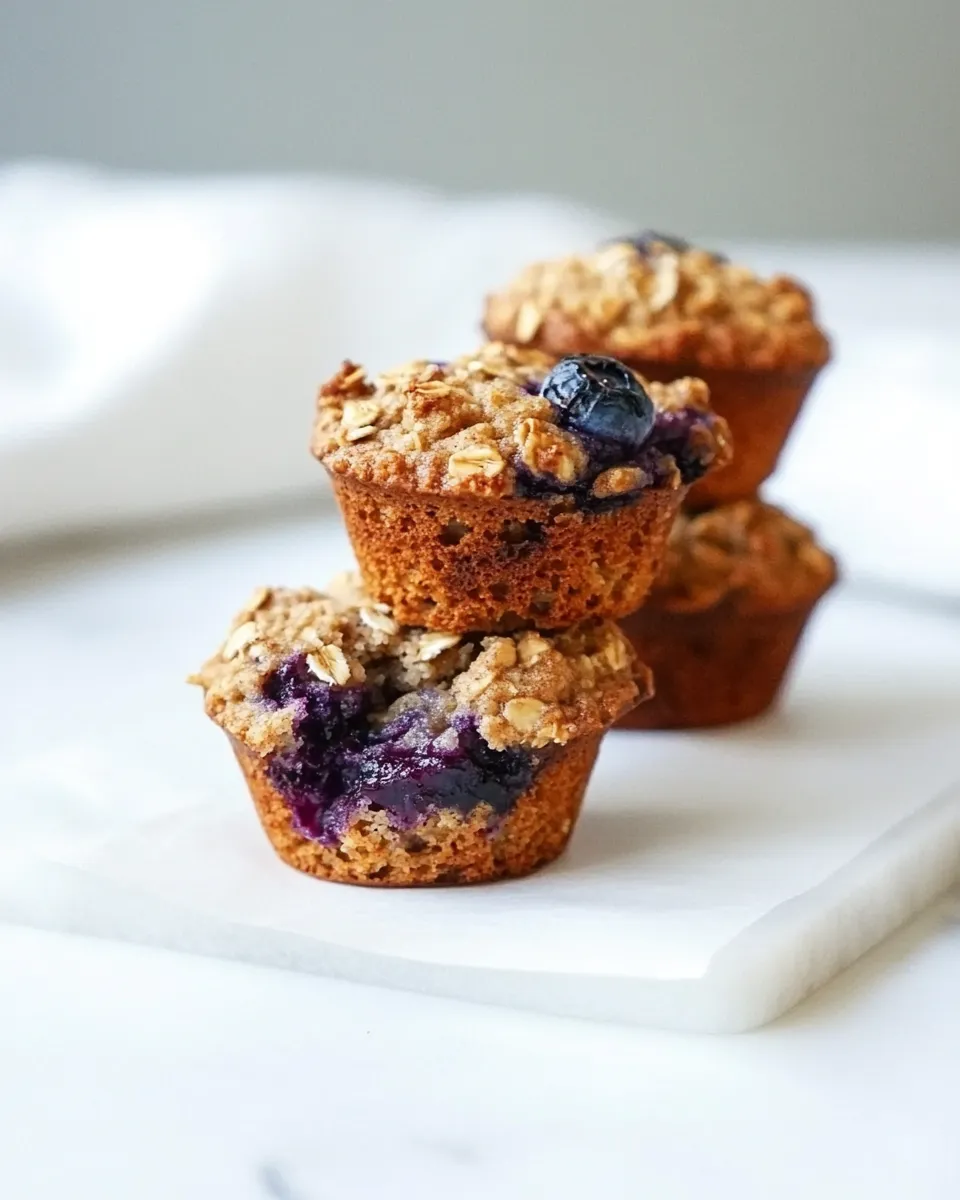 Homemade Blueberry Oatmeal Muffins photo