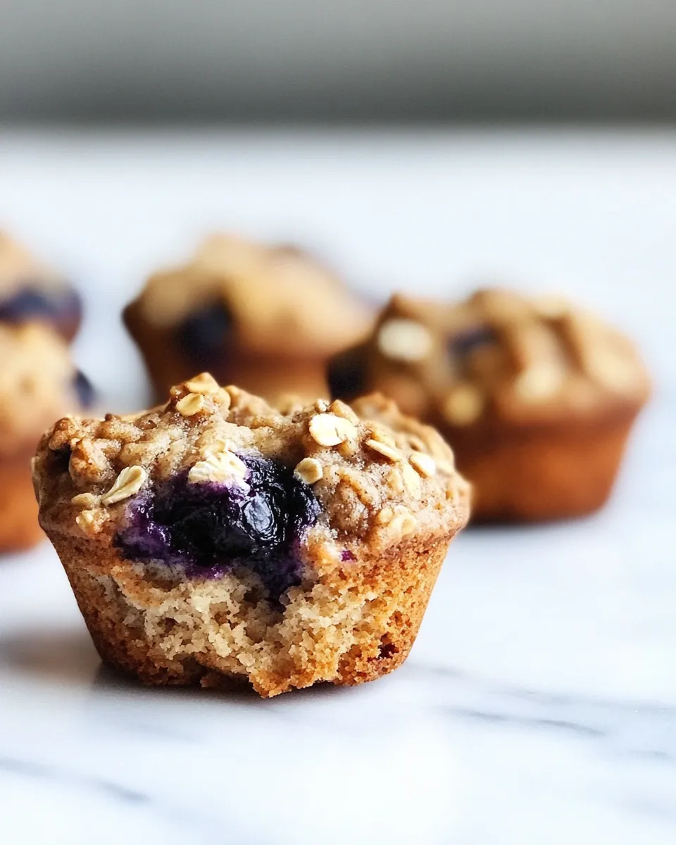 Classic Blueberry Oatmeal Muffins image