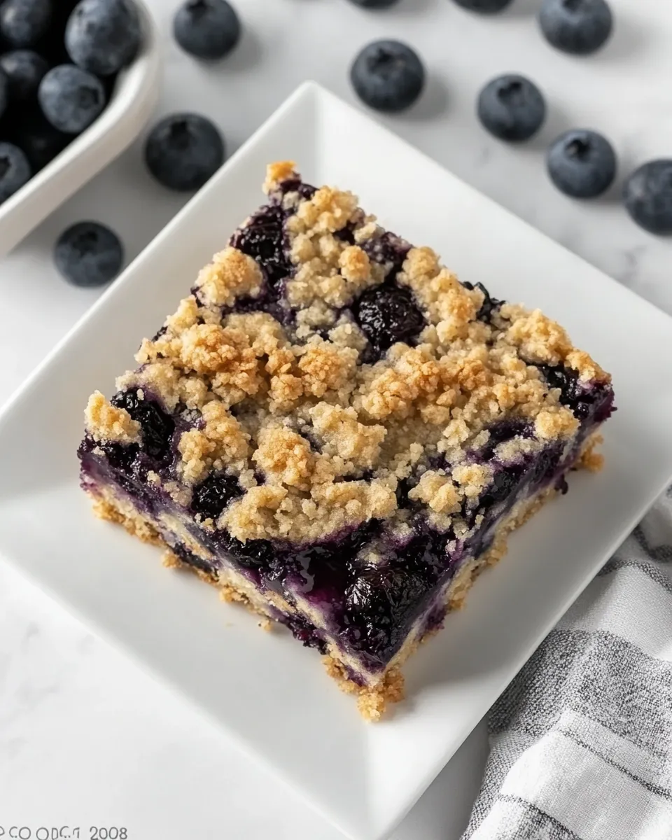 Classic Blueberry Streusel Bars dish photo