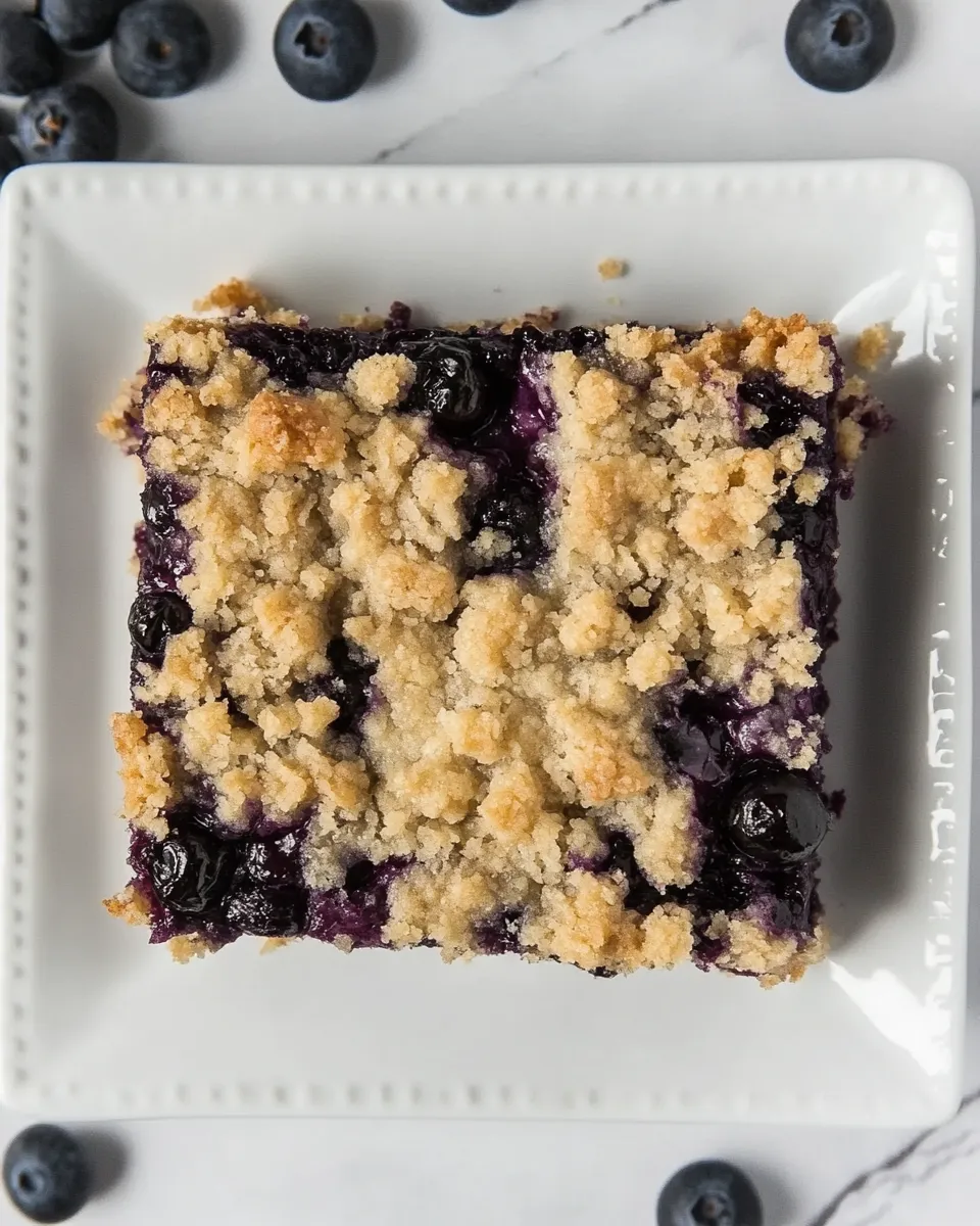 Delicious Blueberry Streusel Bars plate image
