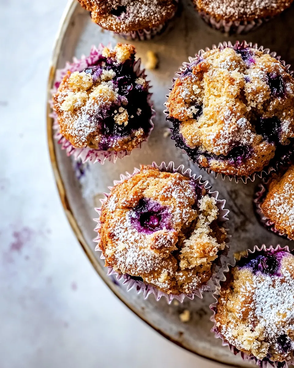 Fresh Blueberry Yogurt Coffee Cake Muffins. picture