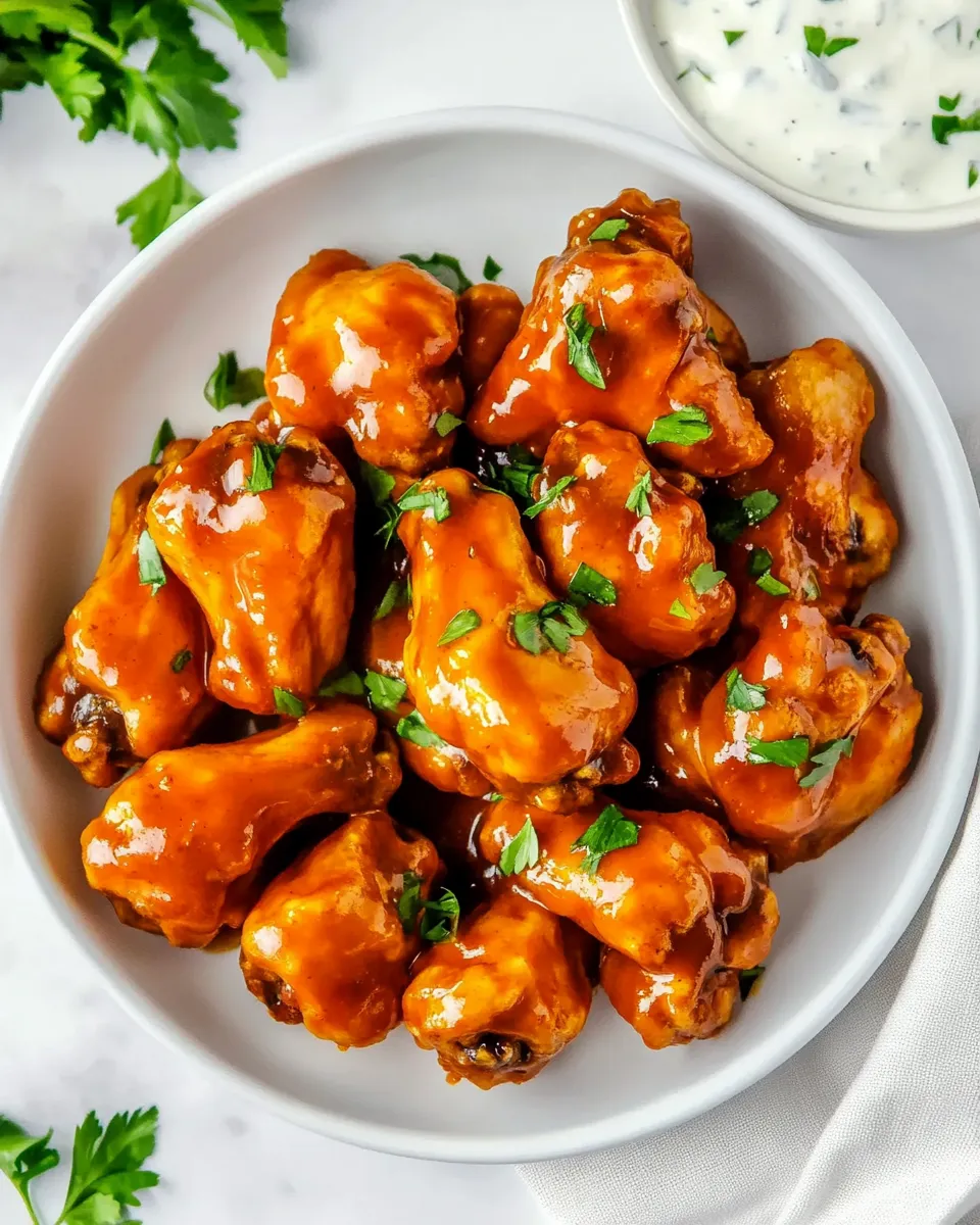 Easy Boneless Wings food shot