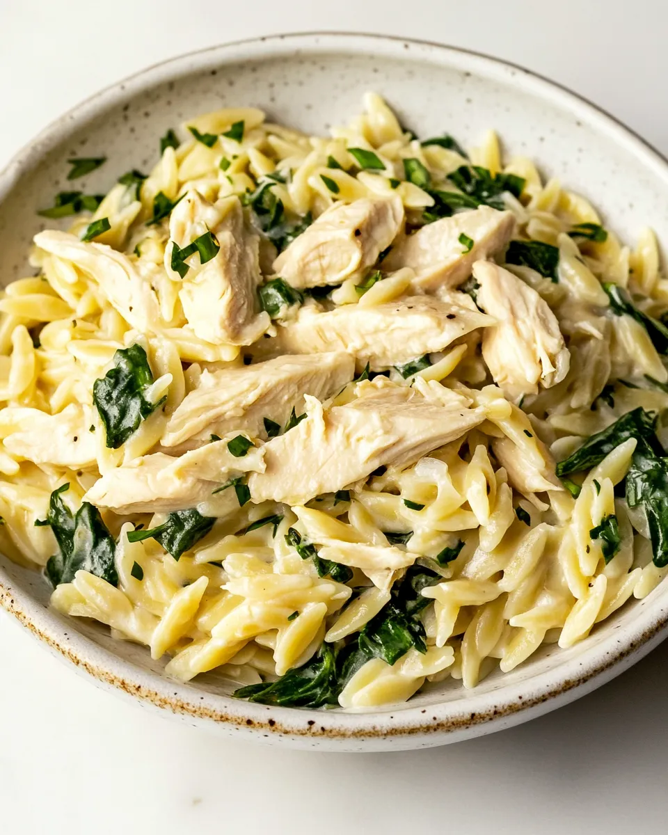 Delicious Boursin Orzo with Chicken image