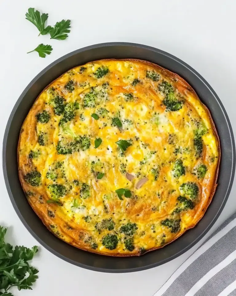 Homemade Broccoli Cheddar Frittata photo