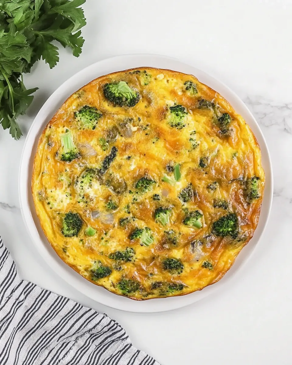 Classic Broccoli Cheddar Frittata image