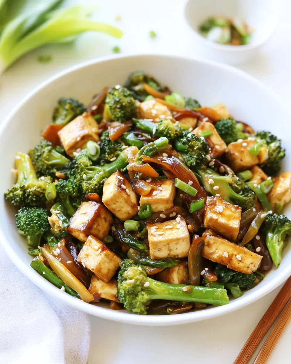Delicious Broccoli Stir Fry with Crispy Tofu recipe photo