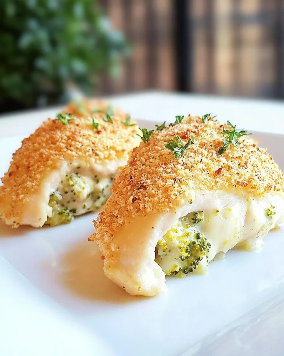 Easy Broccoli and Cheese Stuffed Chicken recipe photo