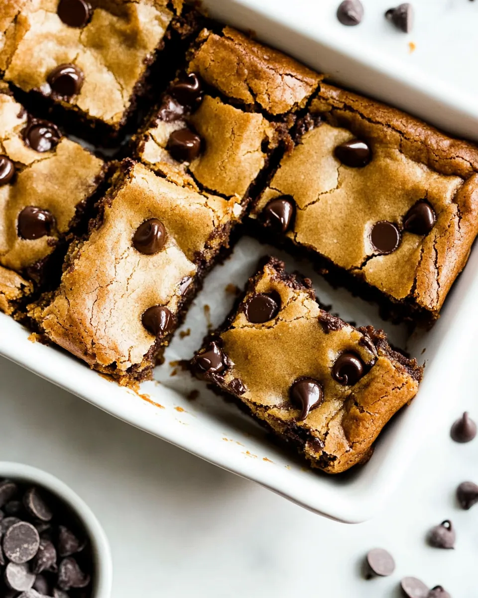 Easy Brown Butter Chocolate Chip Cookie Bars recipe photo