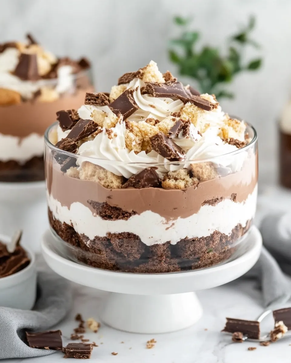 Delicious Brownie Trifle shot
