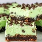 Homemade Brownies with Creme de Menthe-Chocolate Chip Frosting recipe photo