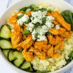 Easy Buffalo Chicken Cauliflower Rice Bowl photo