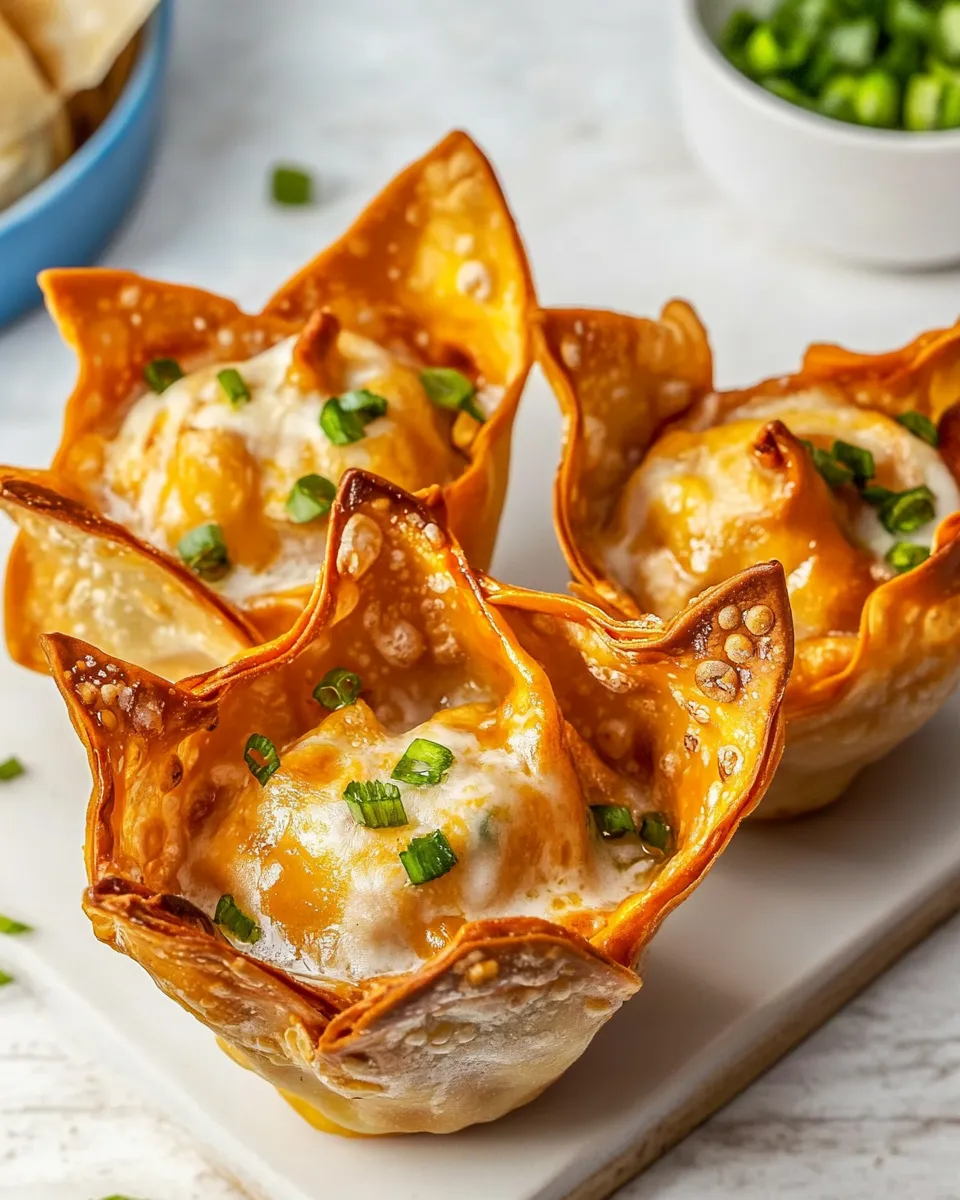 Delicious Buffalo Chicken Wonton Cups image