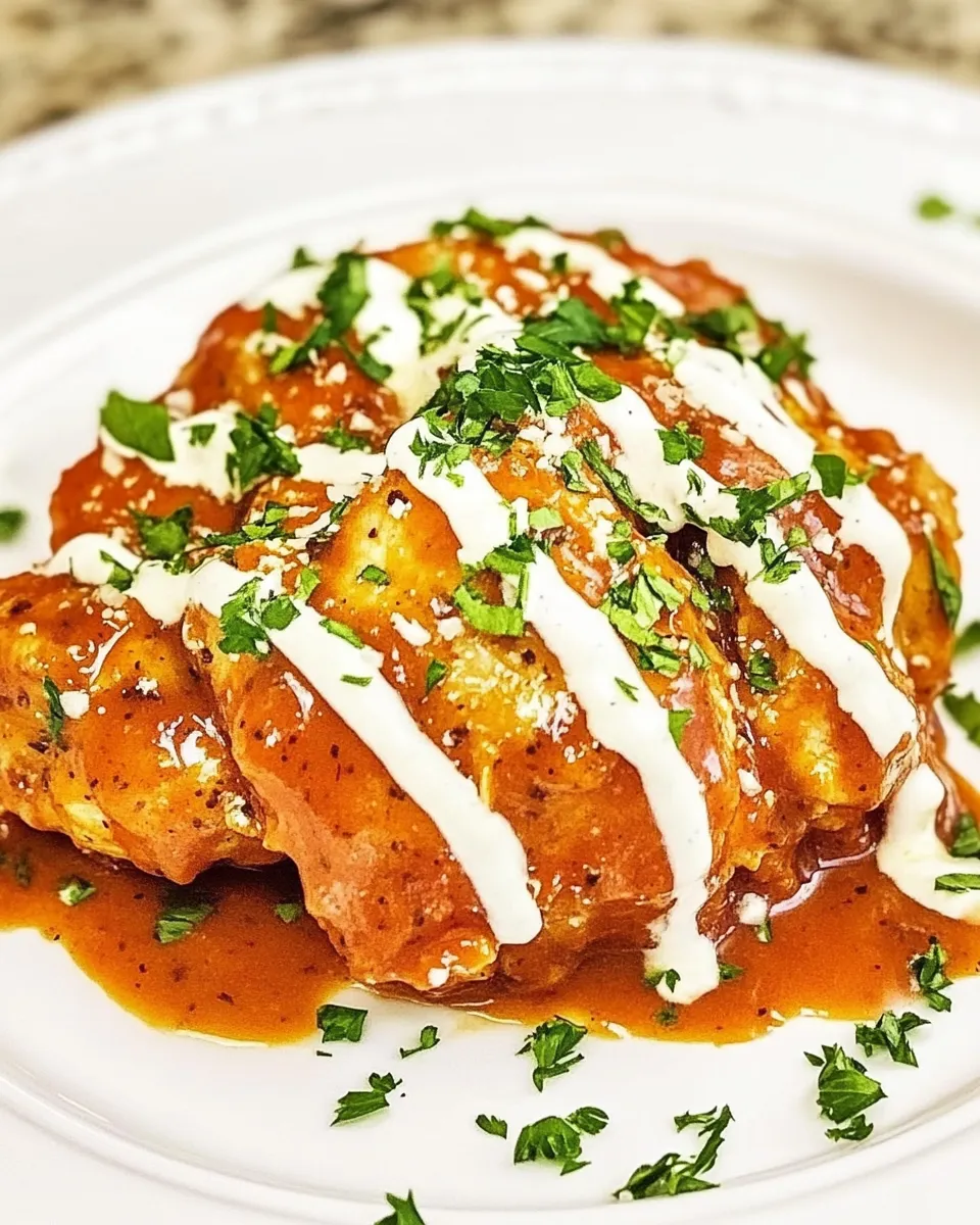 Easy Buffalo Ranch Chicken food shot