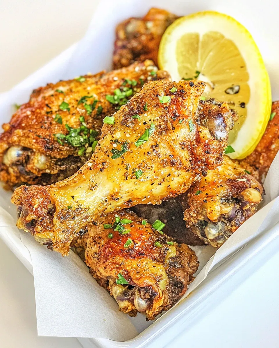 Homemade Buffalo Wild Wings Lemon Pepper Wings recipe photo