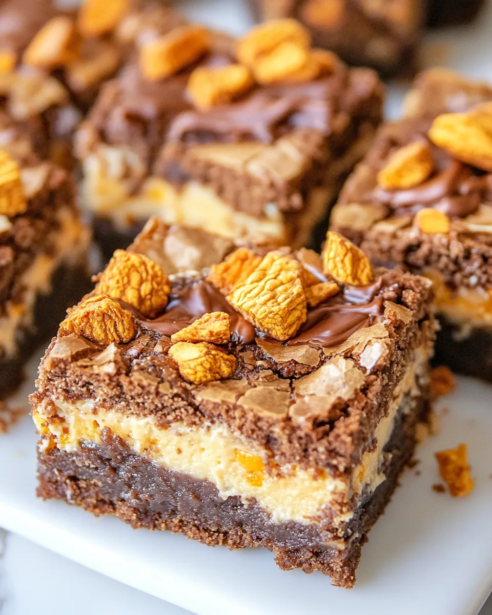 Homemade Butterfinger Cheesecake Brownies photo