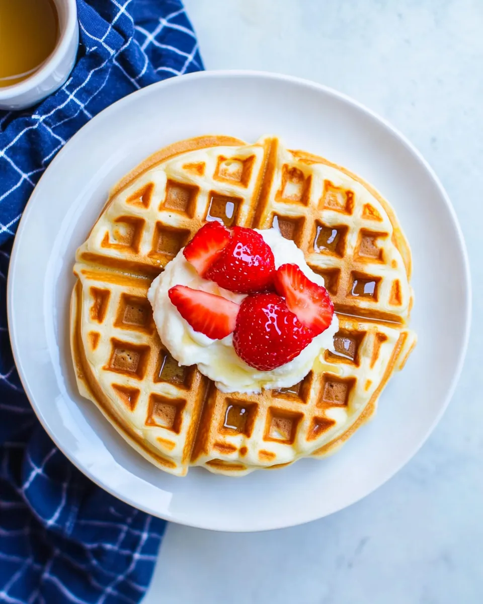 Delicious Buttermilk Waffles shot