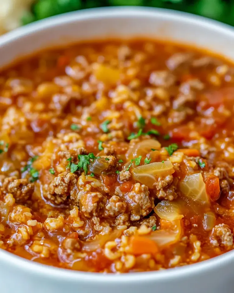 Homemade Cabbage Roll Soup Recipe photo