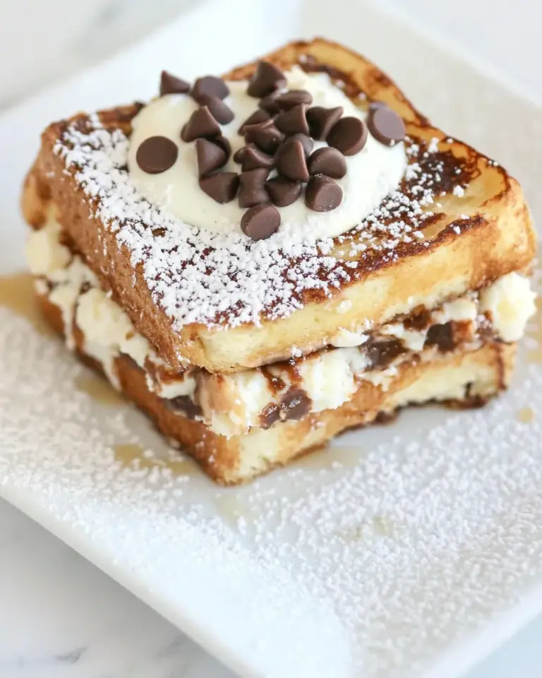 Homemade Cannoli Stuffed French Toast photo