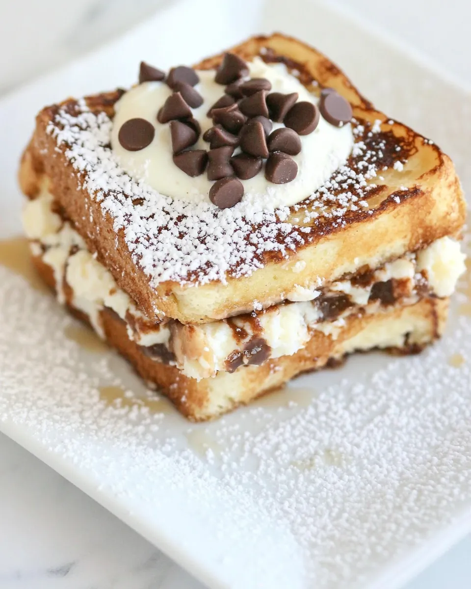 Homemade Cannoli Stuffed French Toast photo