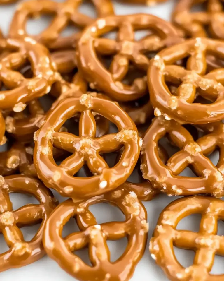 Homemade Caramel Pretzels (Mini Butter Toffee Pretzels) recipe photo