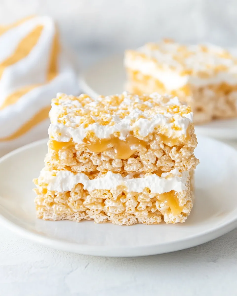 Delicious Caramel Rice Krispie Treats shot