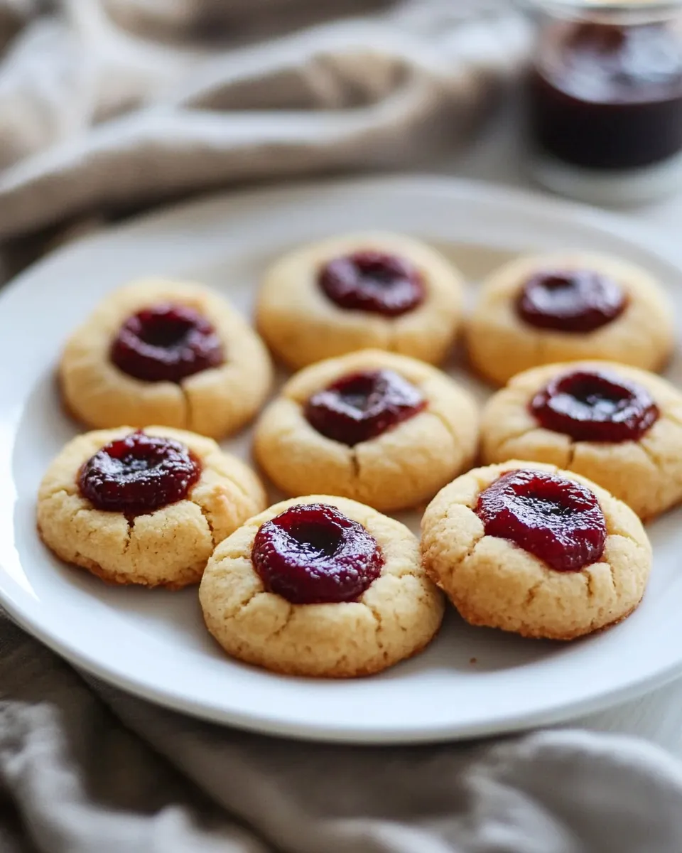 Delicious Cardamom Almond Flour Paleo Thumbprint Cookies image