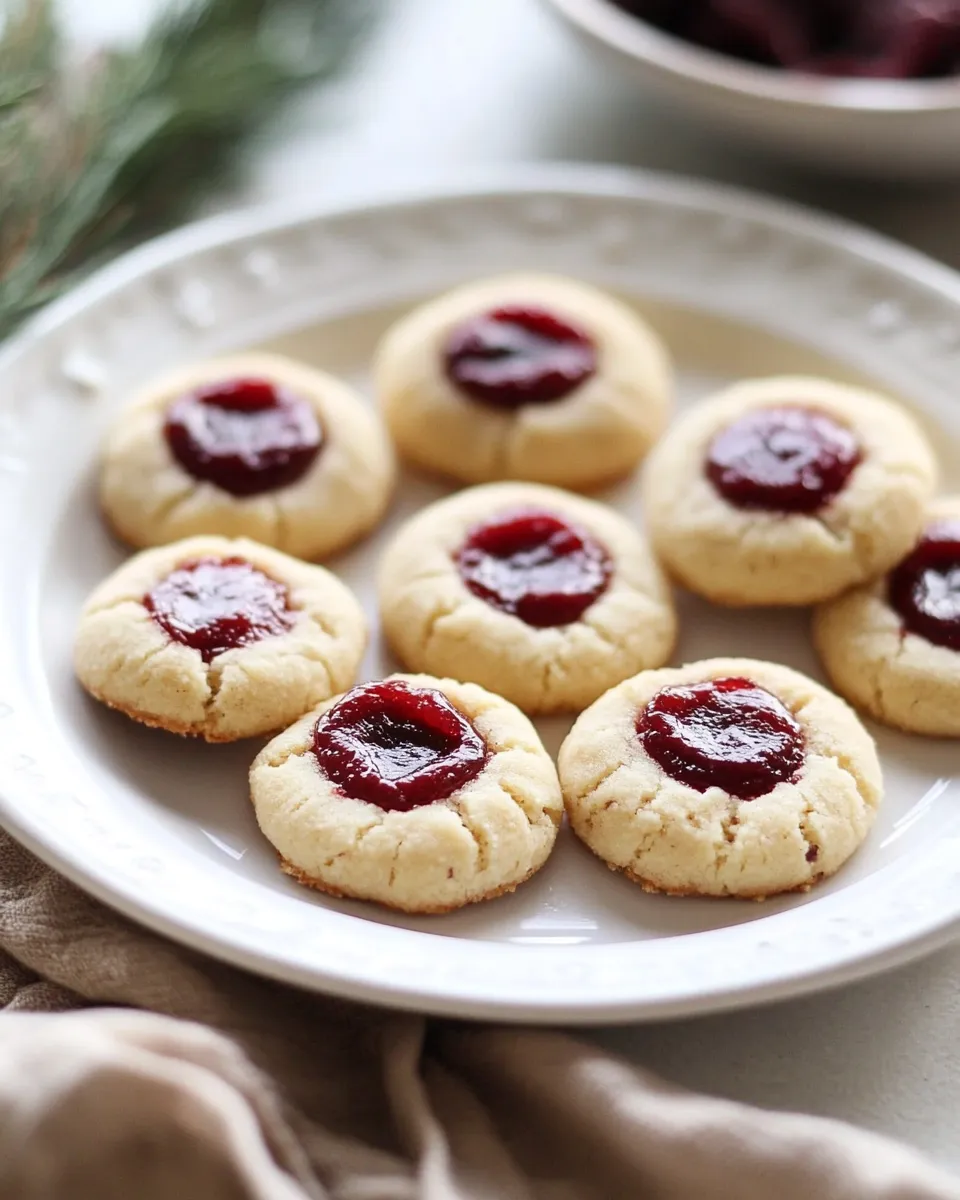 Easy Cardamom Almond Flour Paleo Thumbprint Cookies recipe photo