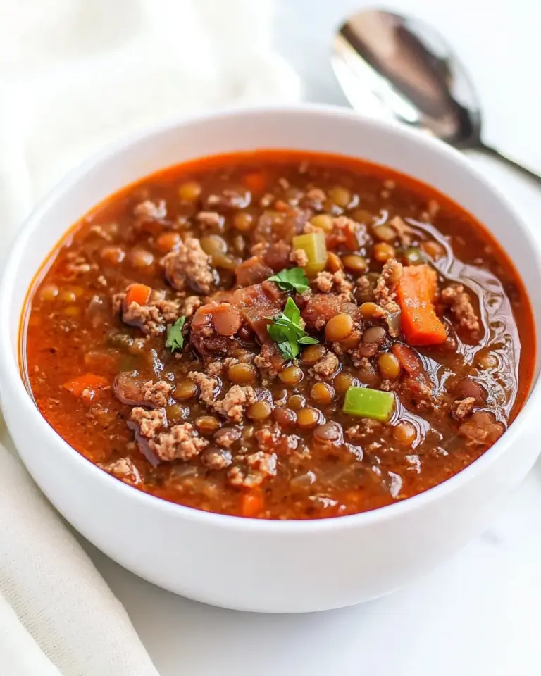 Homemade Carrabbas Sausage Lentil Soup photo